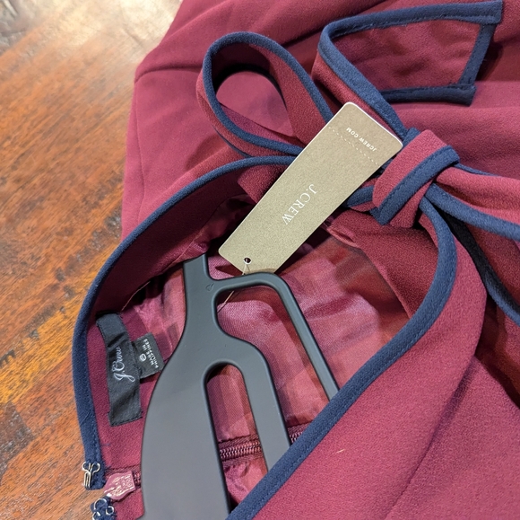 J.Crew Tie-neck Blouse Size 6 New With Tags - Picture 6 of 9